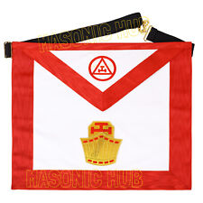 RAM APRON - Past High Priest 100% Lambskin Apron - Royal Arch Aprons - Hand Made picture