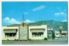 c1960's Green Rock Cafe & Motel And Beeline Gas Station Elwood Utah UT Postcard picture