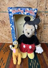 2002 Vintage NABCO Muffy VanderBear Mickey Mouse Pluto Bear Doll 441/500 picture