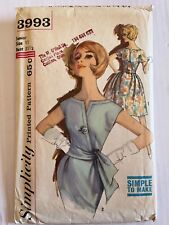 Simplicity  3993  Belted Dress MISSING PIECE READ Bust 31.5 picture