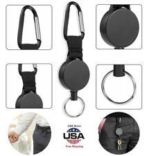 4PCS Retractable Keychain with Versatile Carabiner Buckle for Outdoor Hiking USA picture