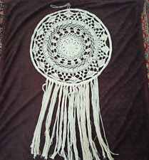 New Handmade Large Dream Catcher Hanging Crochet Boho Wall Decor Tassels Cotton picture