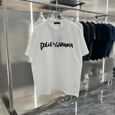 2023 Dolce & Gabbana New Round Neck Cloud Embroidery Logo Short-sleeved T-shirt picture