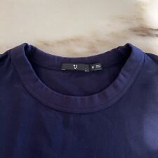 💕Uniqlo +J Jil Sander Women Supima Cotton Oversized Half-sleeve T-shirt BLUE M picture