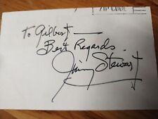 Jimmy Stewart Autograph picture