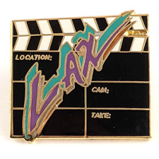 Vintage 1990's LAX Clapperboard Pin | Hollywood, Los Angeles, Film Industry picture