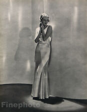 1931 Vintage HOYNINGEN HUENE Art Deco Female Fashion Dress Paris Photo Art 16X20 picture