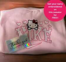 Nike X hello Kitty Crewneck Embroidered Sweaters picture