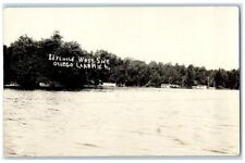 1914 West Side Of Otsego Lake Idlewild Michigan MI RPPC Photo Posted Postcard picture