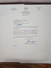 1974 Ca State Senator George Deukmejian Signed letter To Kenneth Williams RRP320 picture