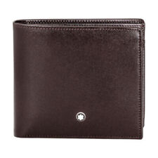 Montblanc Meisterstuck Men's Leather Wallet 4cc With Coin Case 114546 picture
