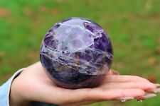 980g/88mm Natural Dream Amethyst Quartz Crystal Sphere Ball Reiki Healing picture