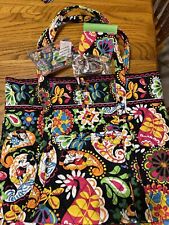 Vera Bradley Disney Vera Tote in Midnight with Mickey and accessories NWT picture