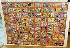 Riders Of The Silver Screen Cards Uncut sheet 1993 SMKW vintage trading westerns picture