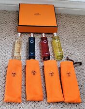NWOT AUTH HERMES 4 PC FRAGRANCE TRAVEL SET WITH INDIVIDUAL DUSTBAG BOX 15 ML  picture