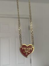 PRADA Charm Necklace from Repurposed Upcycled Auth Prada Keychain picture