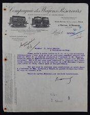 1922 PARIS Invoice Compagnie des Wagons Reservoirs ROTIVAL WOODSIEU billhead 24 picture