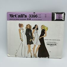 McCalls 3396 Misses High Waisted Dress Pattern Size 12 Bust 34 Vtg 1972 Uncut picture
