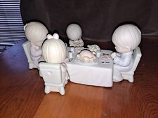 1987 Precious Moments We Gather Together To Ask The Lord's Blessing 5 Piece Set picture
