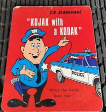 Vintage Kojak With a Kodak Wooden Sign Hope Picture & Frame Company Police Rare picture