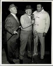 1967 Press Photo Eddie Jackson, Jimmy Durante, Sonny King performing, Desert Inn picture