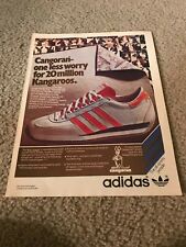 Vintage 1977 ADIDAS NITE JOGGER CANGORAN KANGAROOS Running Shoes Poster Print Ad picture