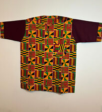 Colorful handmade authentic African fabrics men top picture