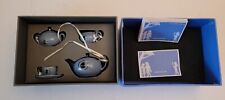 Wedgwood Ornaments Christmas Miniature Tea for One Cameo Decoration Blue 4 BOXED picture
