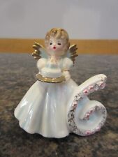 Josef Original Angels 6 Year Old Birthday Girl Figurine Gold Blue NEW NWT picture