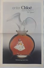 1981 Chloe Karl Lagerfeld Print Ad Poster 21