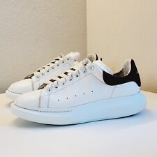 Alexander McQueen Oversized Sneakers Size 12 D (45) White Leather/Burgundy Suede picture