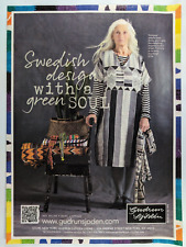 Gudrun Sjoden Women's Clothing Linen Dress Shawl 2020 New Yorker Ad 7.5x10.5