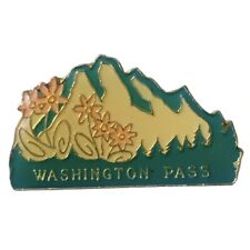 Vintage Washington Pass North Cascades Mountains Travel Souvenir Pin picture