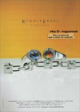$3.00 PRINT AD - RUDOLF ERDEL Fine Jewelry 2000 beautiful rings bracelet 1-Page picture