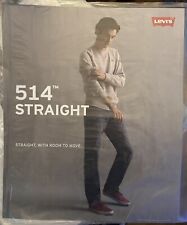 Levi’s 514 Straight Ad Poster 20x24 / Unused; Protective Sleeve picture