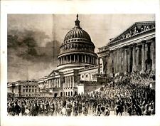 LG927 1941 Original Photo PRESIDENT INAUGURATION Capitol ca 1873 Ceremony Art picture
