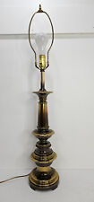 Vintage Leviton Brass Table Lamp With 3-Way Switch Made In USA 34 1/2