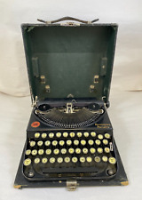 REMINGTON PORTABLE TYPEWRITER W/CASE, GLASS KEYS, NEEDS REPAIR, AS-IS picture