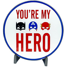J-007 I Love You Daddy You're My Super Hero Glow-in-the-Dark Challenge Coin fath picture