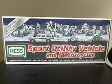 HESS 2004 40th ANNIVERSARY TOY SUV AND MOTORCYCLES MINT BRAND NEW IN BOX(NOS) picture