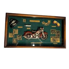 Motorcycle Love To Ride Shadow Box Wall Art Decor Hanging picture