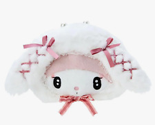 Sanrio My Melody Face Pouch Moonlit Night Melokuro Japan Version Fluffy Purse picture