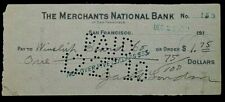 AUTHENTIC AUTHOR JACK LONDON  SIGNED CHECK 1910 - ENDORSED BY E.D. (NED) BEARD picture