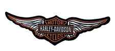 Harley-Davidson Orange Logo Wing 15 '' Large Embroidery Patches - - Iron/Sew On picture