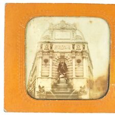 Fontaine Saint-Michel Paris Tissue Stereoview c1865 France Hold-to-Light A2613 picture