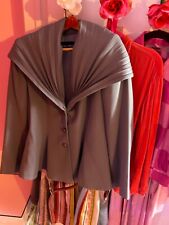 Vintage couture Giorgio Armani Wool Jacket Sz 48 & coordinating Akris skirt picture