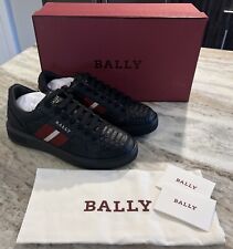 NWT Bally Marell Lizard Embossed Black Leather Men’s Sneakers 7D US / 6 EU $645 picture