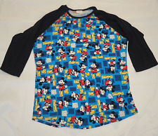 LuLaRoe Disney Mickey Mouse Black Blue Classic Shirt Womens Size Small XL picture