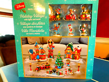 New Holiday Disney Christmas Village Set - Lights & Music, 13 Piece Set- Limited picture