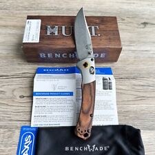 - Classic Mini Stabilized Wood | New 15085-2 & S30V Benchmade Folding Knife - picture